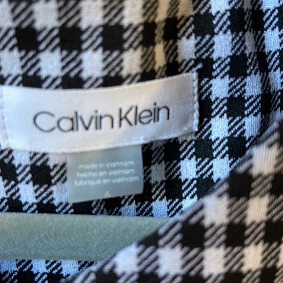 Calvin Klein Ruffle Hem Belted Dress Sz 6 - Picture 3 of 4